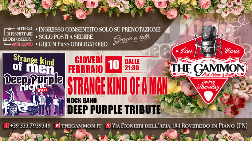 10 Feb – Strange Kind of Man – Deep Purple Tribute
