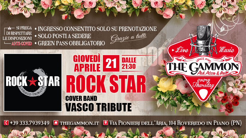 21 Apr. – ROCK STAR Vasco Rossi Tribute