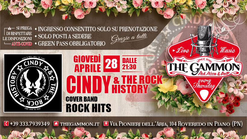 28 Apr. – CINDY & the Rock History band
