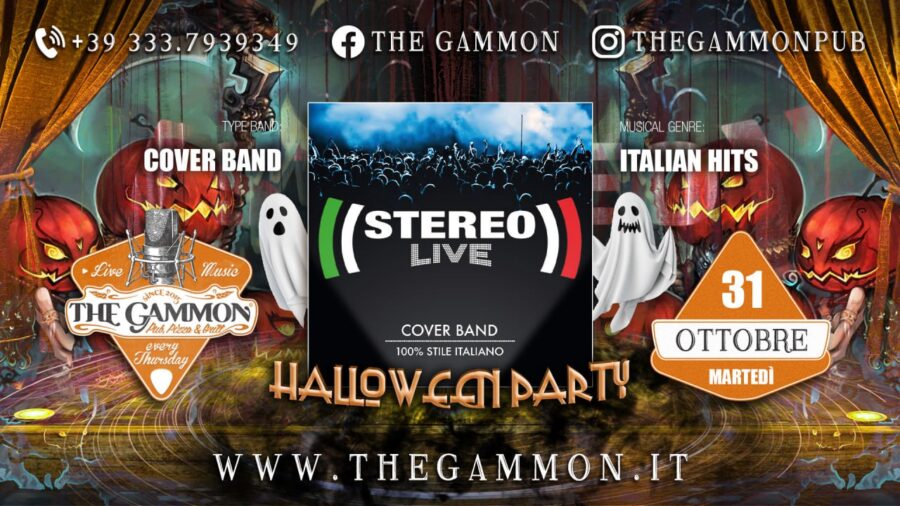 Martedì 31 Ottobre 👻 HALLOWEEN PARTY 👻 ❇️ STEREO LIVE ❇️