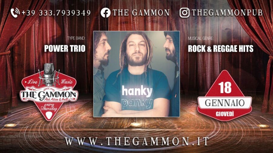 Giovedì 18 Gennaio “HANKY PANKY”
