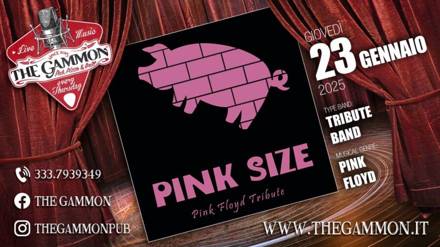 Gio 23 Gennaio – PINK SIZE 