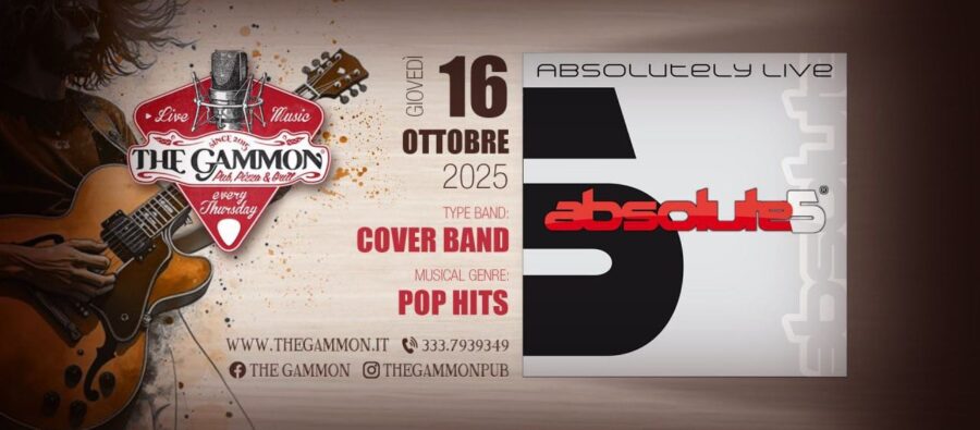 Gio 16 Ott – ABSOLUTE5