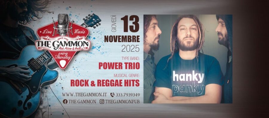 Gio 13 Nov – HANKY PANKY