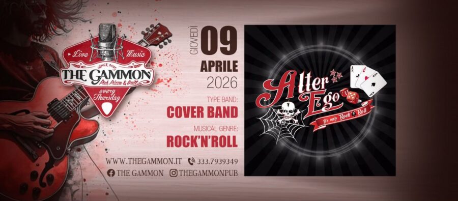 Gio 09 Apr – ALTER EGO