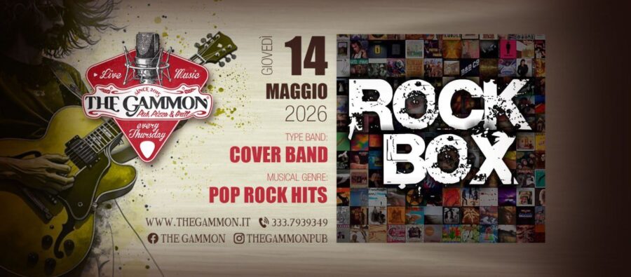 Gio 14 Mag – ROCK BOX